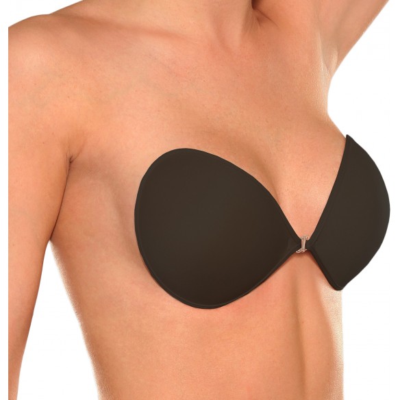 Mae - Luxury Black Stick On Backless Bra