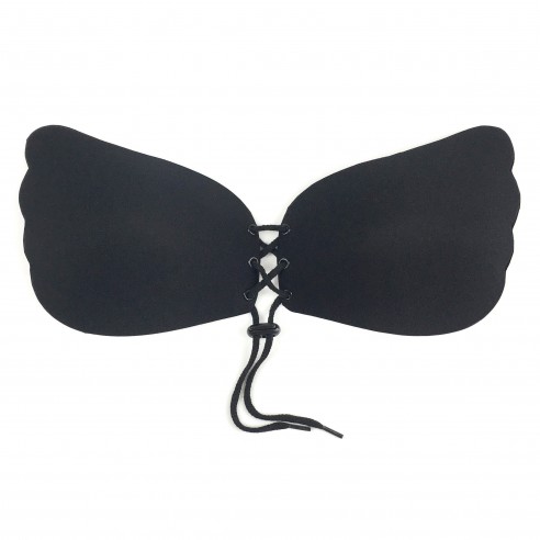 Eva - Luxury Black Backless Stick On Bra