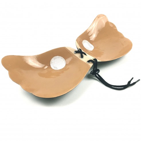 Eva - Luxury Black Backless Stick On Bra